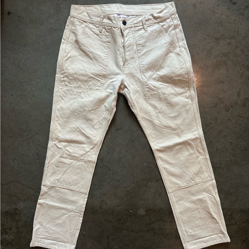 Topo Designs Men’s Off-White Straight Leg Jeans